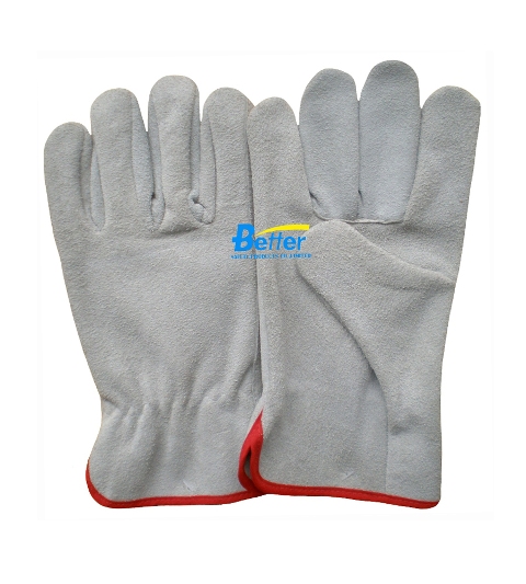 Competitive Cow Split Leather Driver Gloves (BGCD201)