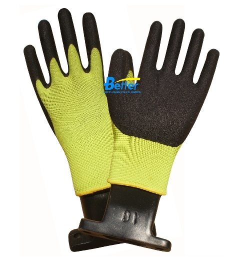 Dexterity Sandy-Finished Nitrile Palm-coated-Gloves (BGNC310)