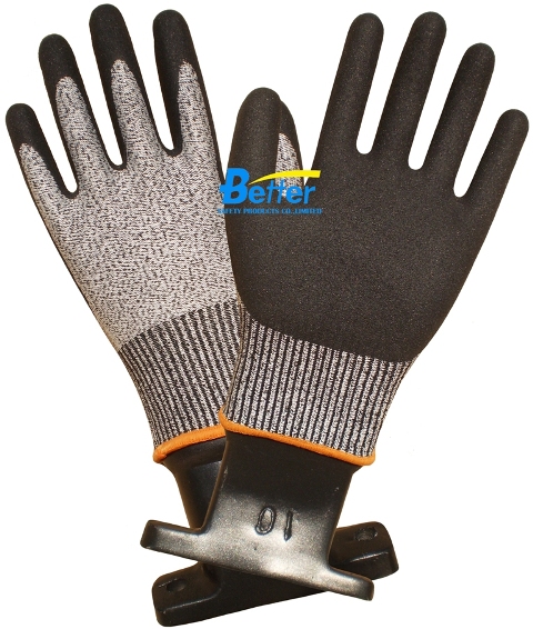 Dexterity Sandy-Nitrile-Dipped Cut-Resistant-Working Gloves(BGDN105)