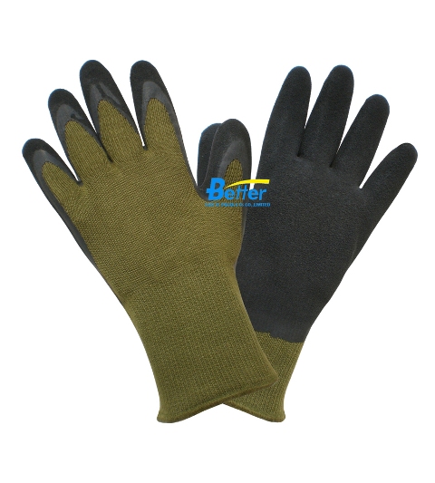 GREEN BAMBOO WORK GLOVES-Micro Finished Latex Coated GlovesBGLC502