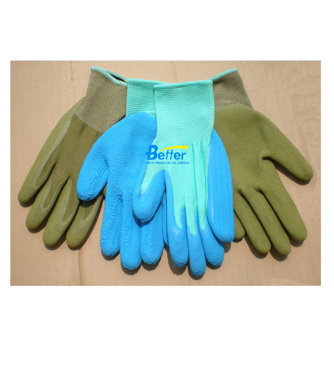 Super Cool Feeling Bamboo Green Gloves-Latex Palm Coated(BGLC503)