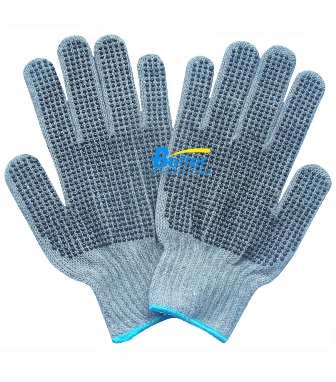 7 Guage PVC Dots Safety Work Gloves (DTC07104)