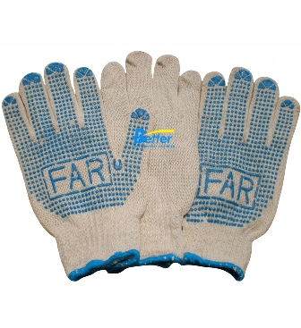 Economical PVC Dots Safety Work Gloves (DTC07101)