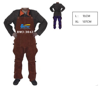 BWJ-3042-Excellent Competitive Split Cowhide Leather Welding Chaps