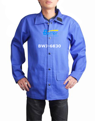 BWJ-6830-Excellent Royal Blue FR (Flame Retardant) Welding Jacket
