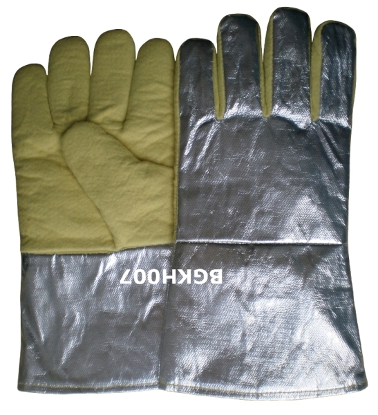 BGKH007-700 C Alumunized Back And Cuff Kevlar Heat Resistant Gloves